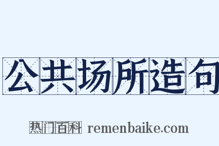 公共场所造句是什么意思的图片